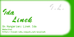 ida linek business card